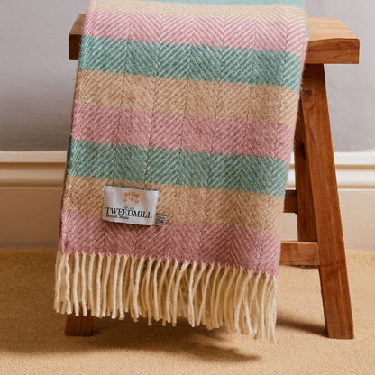 Tweedmill Stripe Summer Breeze Throw