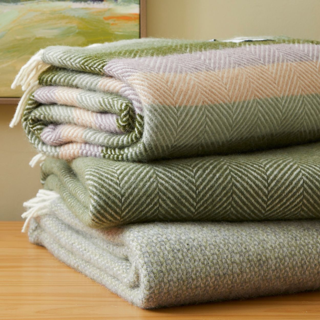 Tweedmill Botanical Stripe Throw