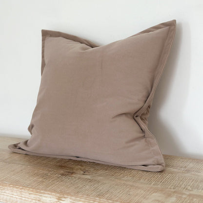 Taupe Velvet Cushion