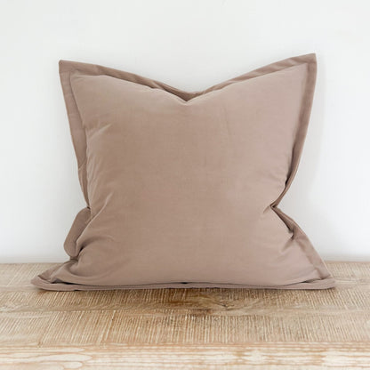 Taupe Velvet Cushion