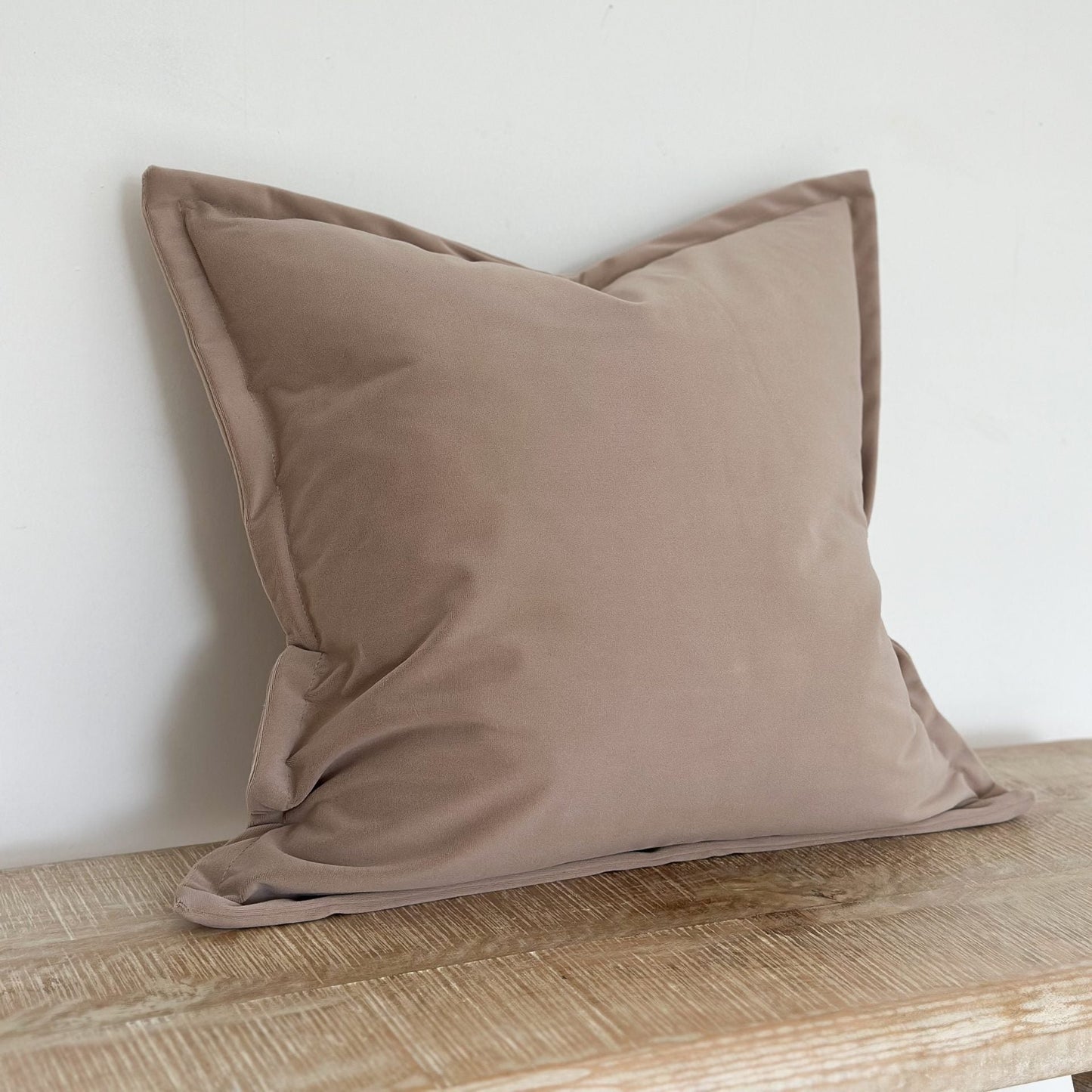 Taupe Velvet Cushion