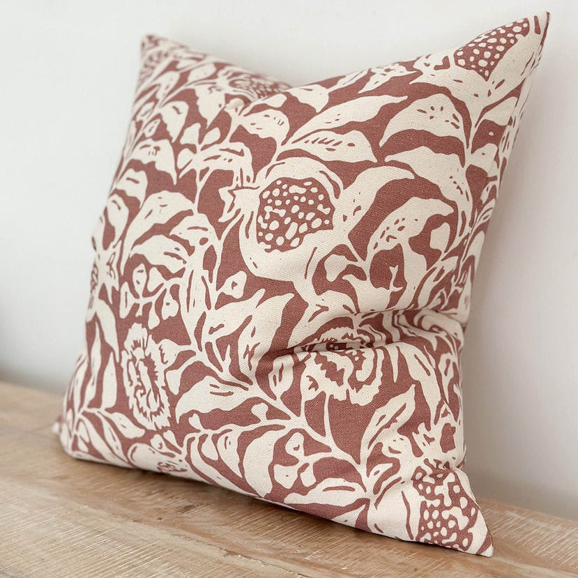 Terracotta Print Cotton Cushion