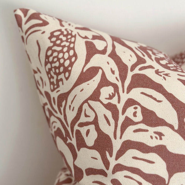 Terracotta Print Cotton Cushion