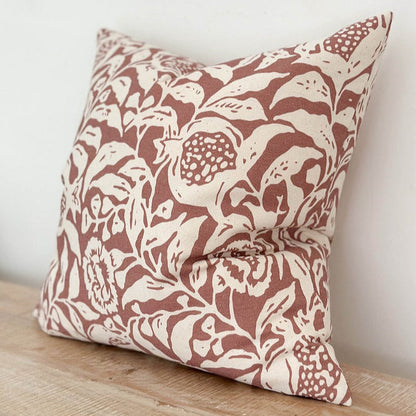 Terracotta Print Cotton Cushion