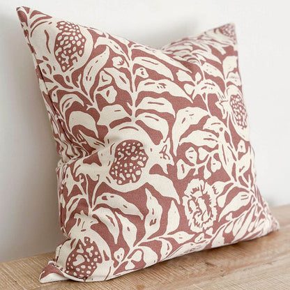 Terracotta Print Cotton Cushion