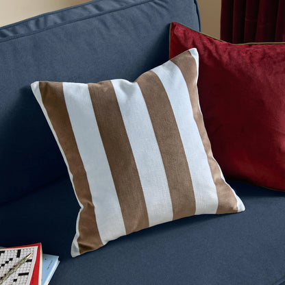 The Ultimate Stripe Jacquard Cushion - Blueberry Muffin