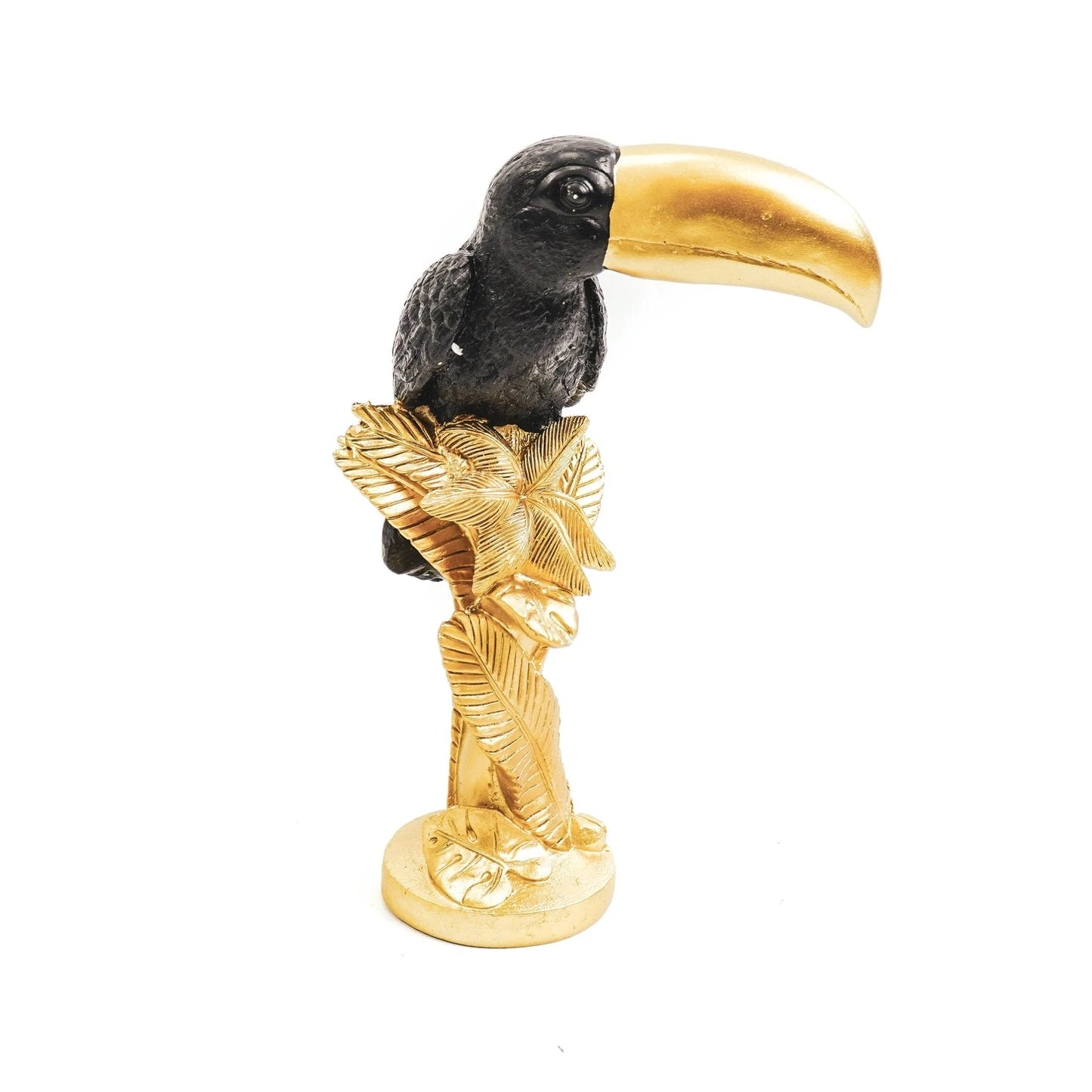 Large Black & Gold Toucan Figure