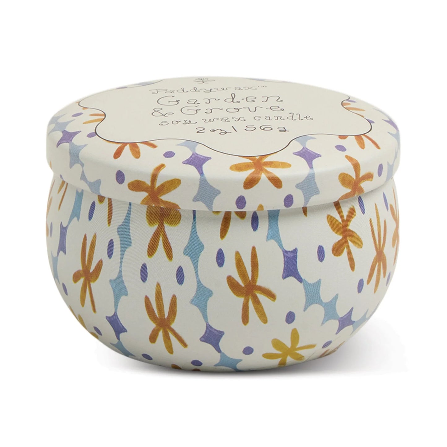 Tulip Printed Tin Candle - Garden & Grove