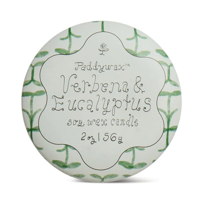 Tulip Printed Tin Candle - Verbena & Lemongrass