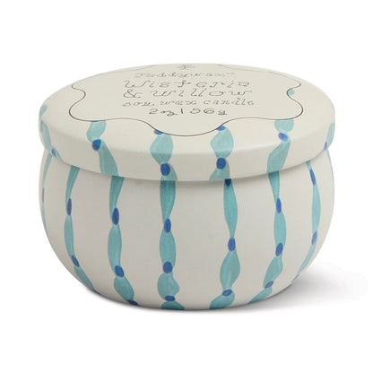 Tulip Printed Tin Candle - Wisteria & Willow