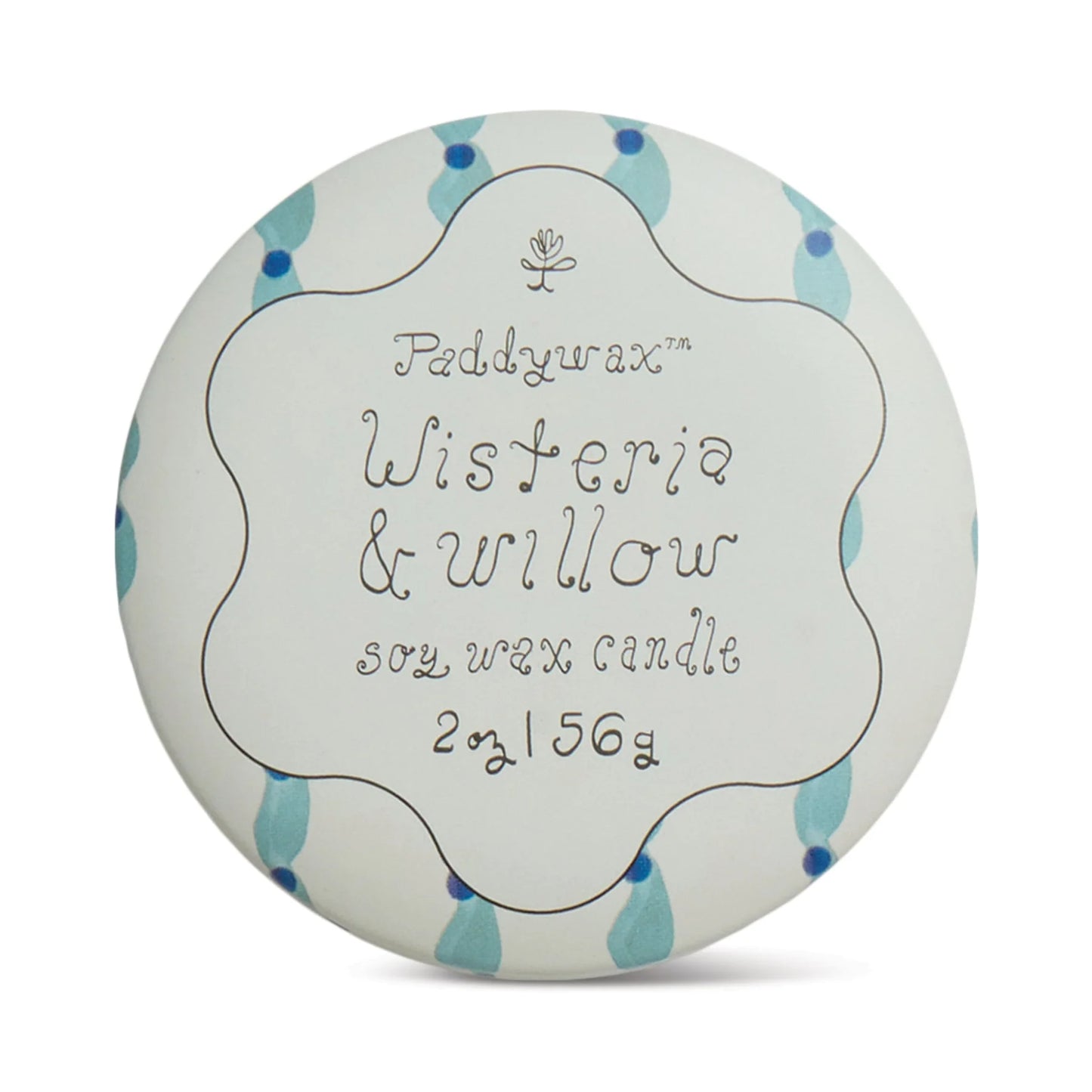 Tulip Printed Tin Candle - Wisteria & Willow