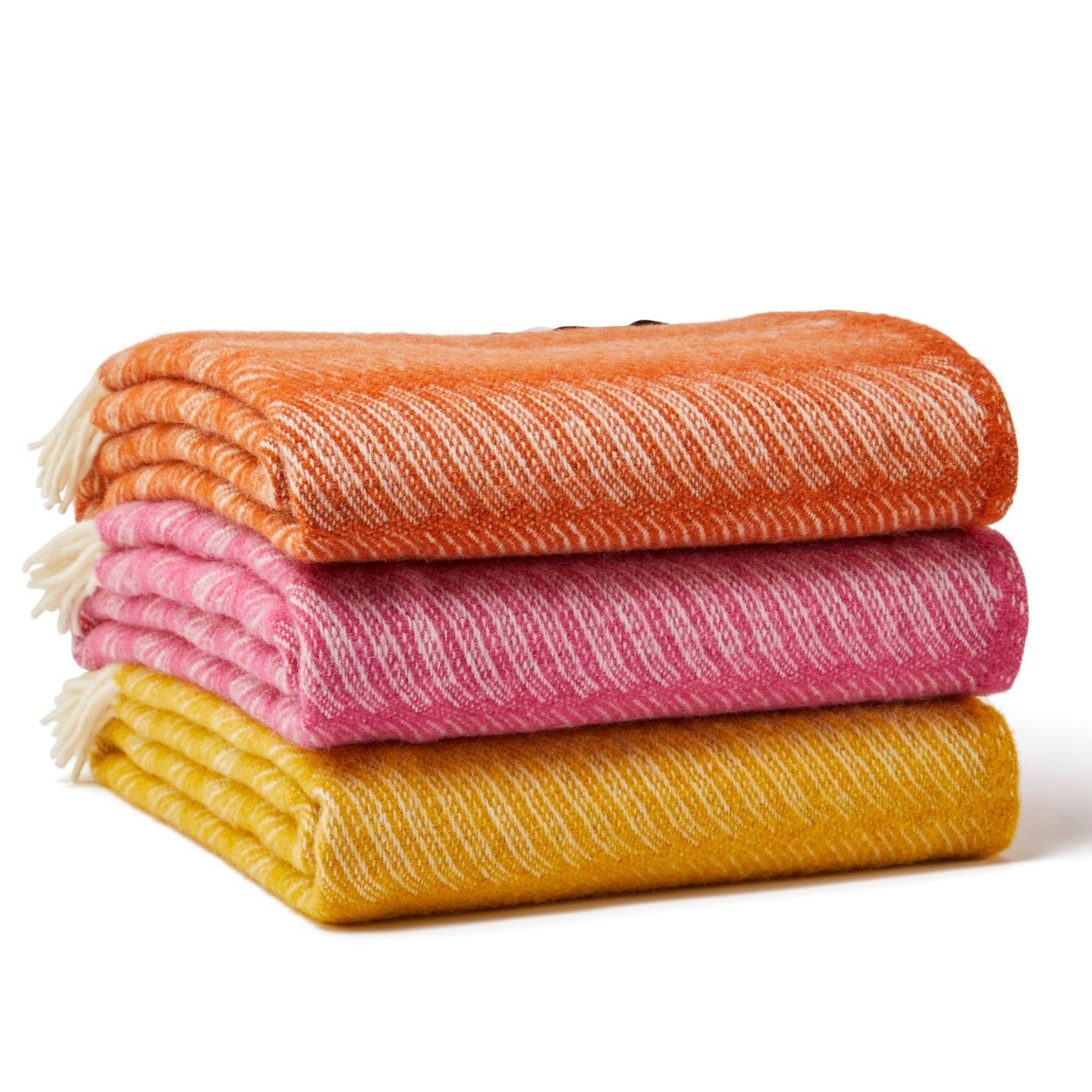 Tweedmill Pure New Wool Pink Twist Throw