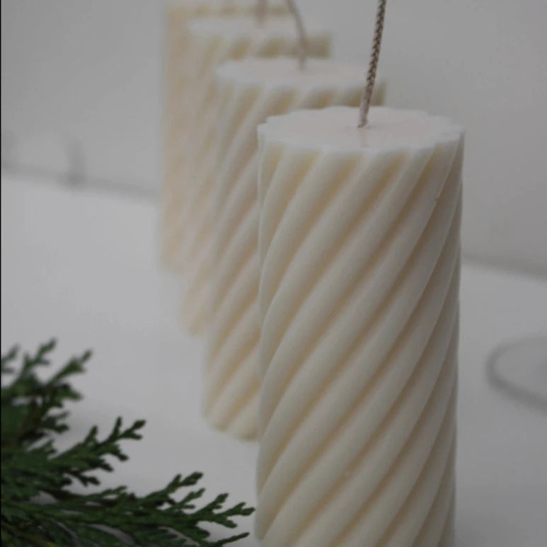 Twisted Pillar Candle