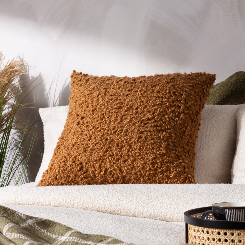 Ginger Boucle Cushion