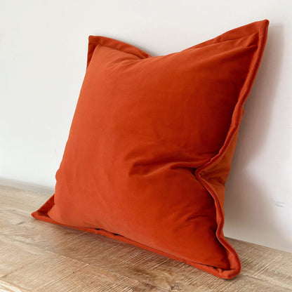 Burnt Orange Velvet Cushion