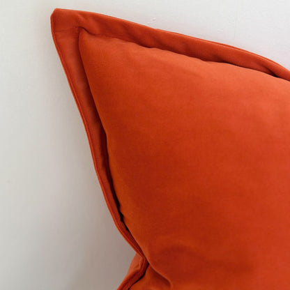 Burnt Orange Velvet Cushion