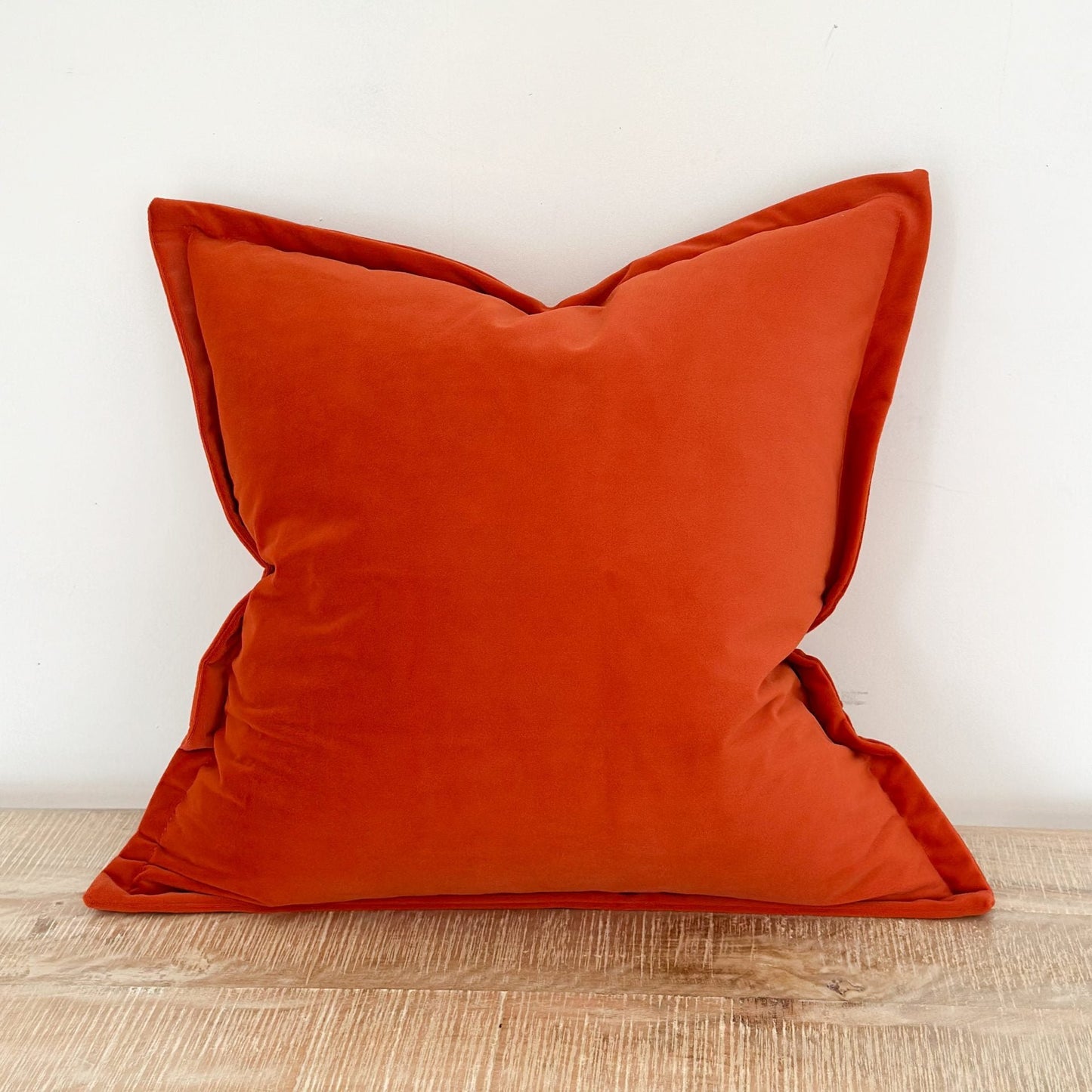 Burnt Orange Velvet Cushion