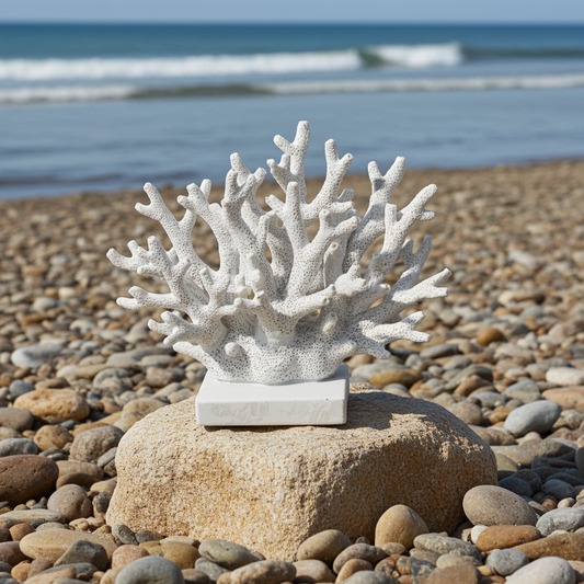 White Decorative Faux Coral