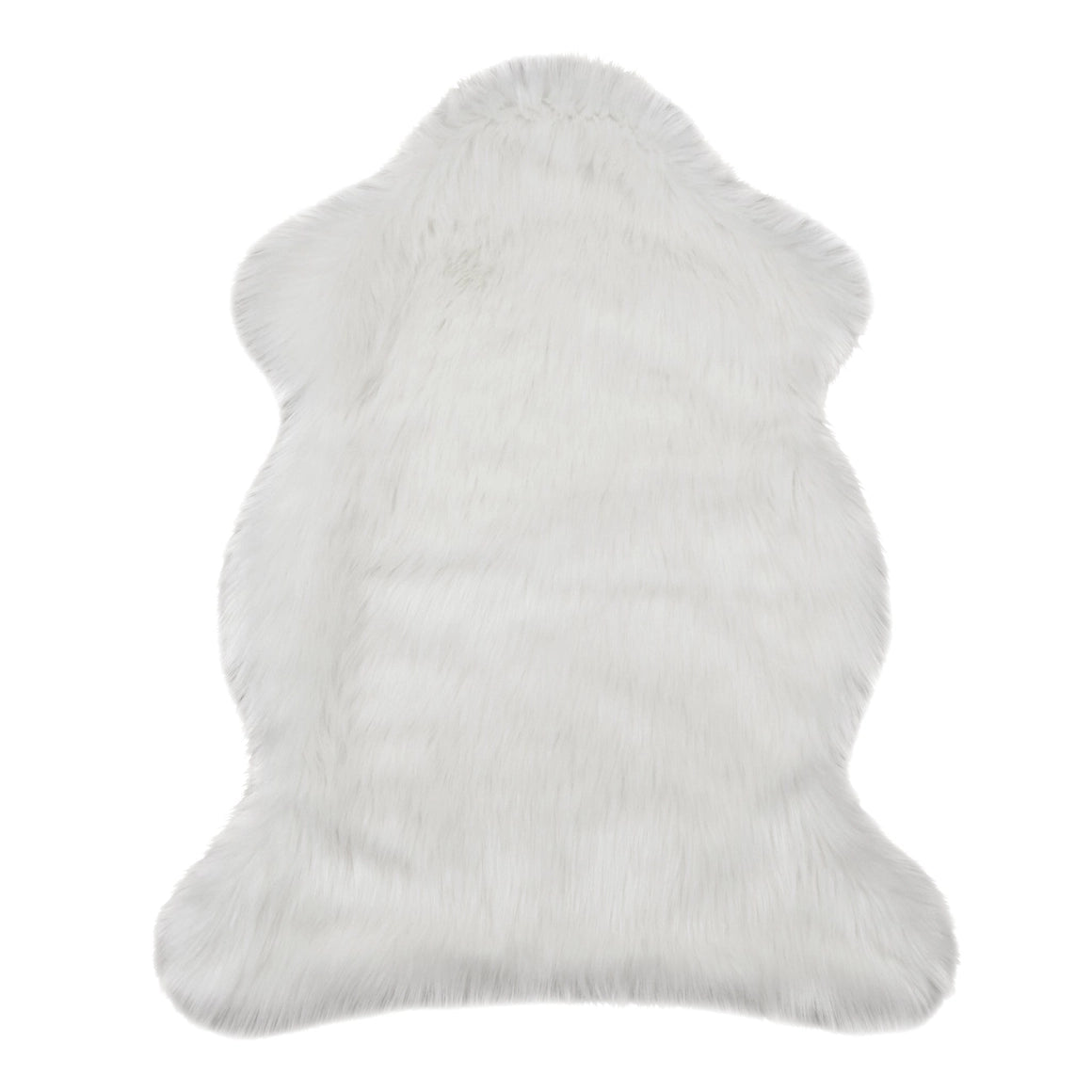 White Faux Animal Skins Rug/Throw