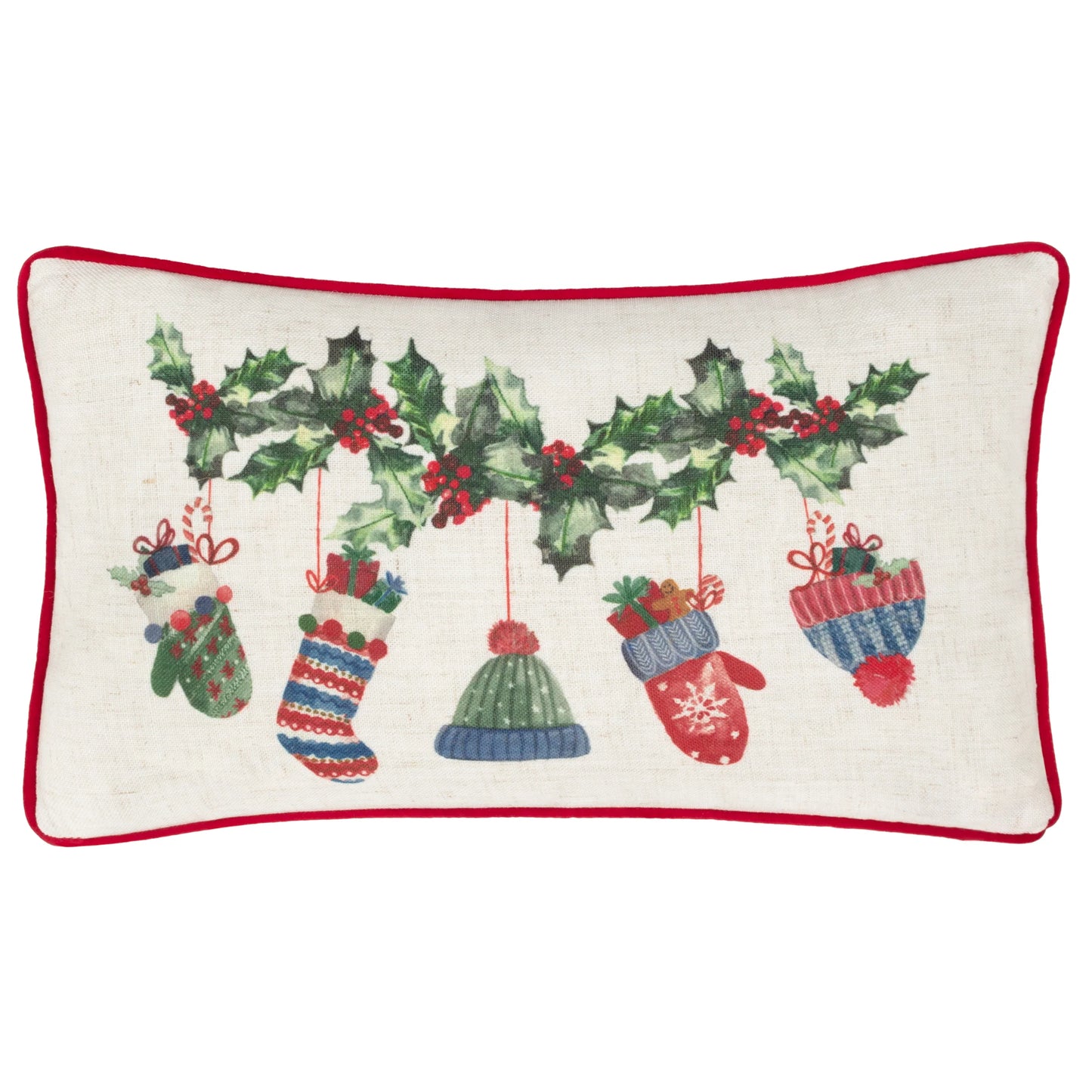 Winter Warmers Printed Rectangular Cushion