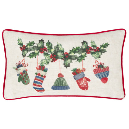 Winter Warmers Printed Rectangular Cushion
