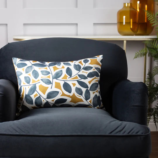 Yellow Botanical Cushion