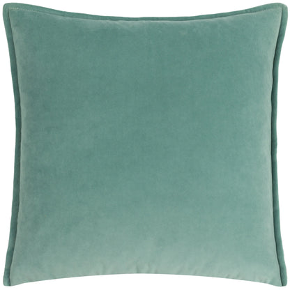 Zala Floral Tropical Cushion - Duck Egg/Coral