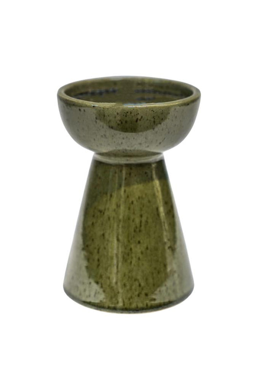 Bowen Pillar Candle Holder Moss - Medium